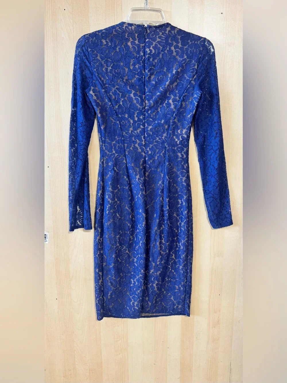 Michael Kors Cobalt Blue Lace Long-Sleeve Sheath Dress